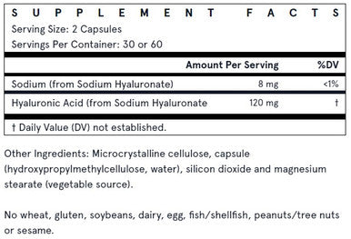 Jarrow Formulas Hyaluronic Acid 120c