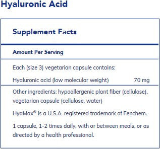 Pure Encapsulations Hyaluronic Acid 60c