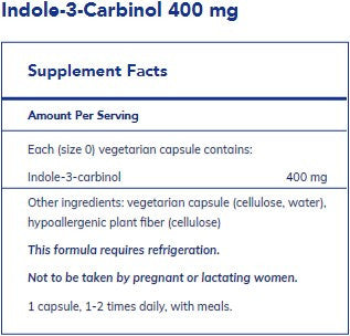 Pure Encapsulations Indole-3-Carbinol 400mg 120c