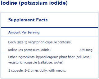 Pure Encapsulations Iodine-potassium iodide 120c