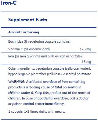 Pure Encapsulations Iron-C 60c