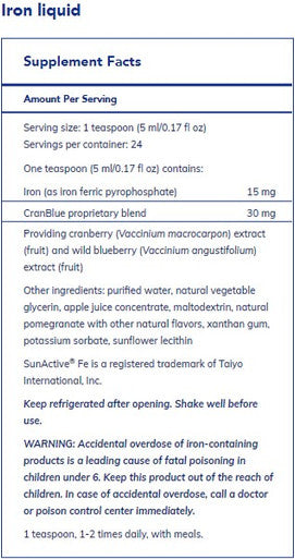 Pure Encapsulations Iron Liquid 120 ml