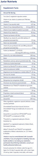 Pure Encapsulations Junior Nutrients 120c