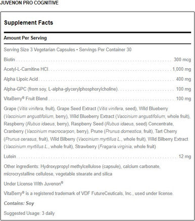 Douglas Laboratories Juvenon Pro Cognitive 90c