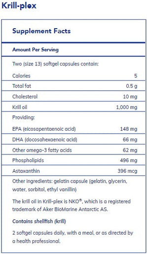 Pure Encapsulations Krill-plex 60sg