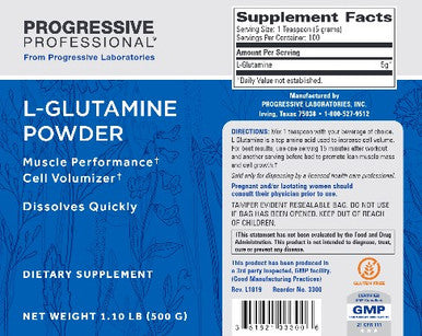 Progressive Labs L-Glutamine Powder 1.10 lb