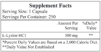 Ecological Formulas L-Lysine 250c