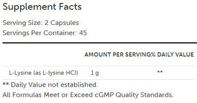 Xymogen L-Lysine 90c