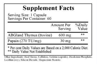 Ecological Formulas Lyphoactivated Thymic Peptides LTP 60c