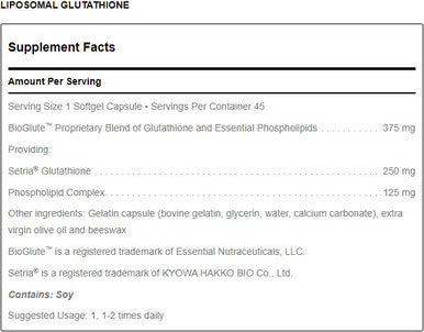 Douglas Laboratories Liposomal Glutathione 45 softgel capsules