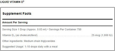 Douglas Laboratories Liquid Vitamin D3 30ml