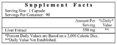 Cardiovascular Research Liver Extract 90c