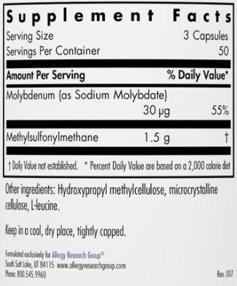 Allergy Research Group MSM 150c