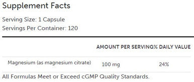 Xymogen Magnesium Citrate 120c