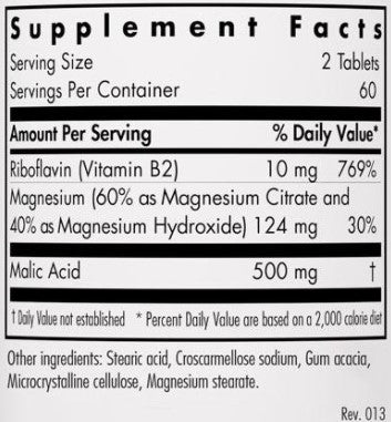 Allergy Research Group Magnesium Malate Forte 120T