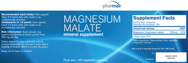 Pharmax Magnesium Malate 120c