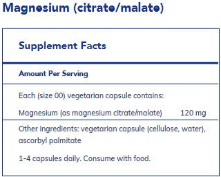 Pure Encapsulations Magnesium (citrate/malate) 90c