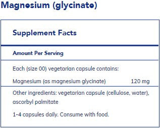 Pure Encapsulations Magnesium (glycinate) 120mg 90c