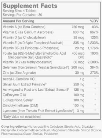 Advanced Nutrition by Zahler Male Vitality 120t