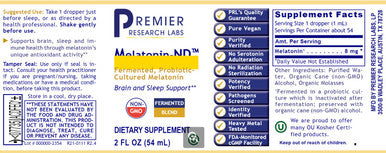 Premier Research Labs Melatonin-ND 2 oz