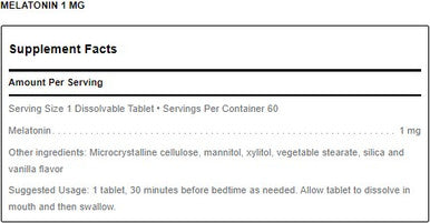 Douglas Laboratories Melatonin 1mg 60T