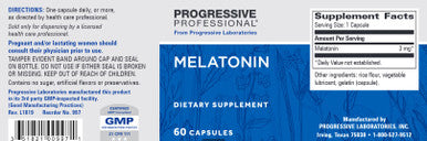 Progressive Labs Melatonin 3mg 60c