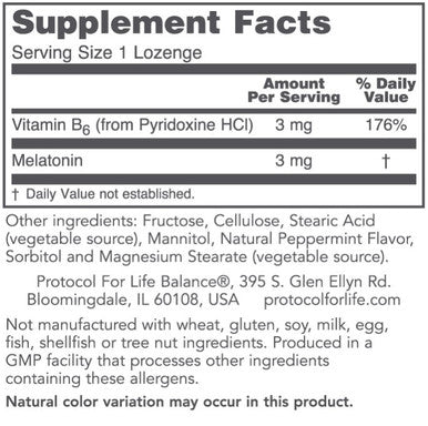 Protocol for Life Balance Melatonin 3mg 120 Lozenge