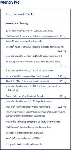 Pure Encapsulations MenoVive 60C