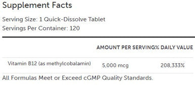 Xymogen Methylcobalamin 120t