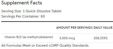 Xymogen Methylcobalamin 60t