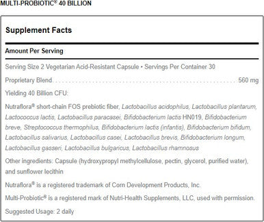 Douglas Laboratories Multi Probiotic 40 Billion 60c