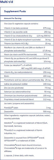 Pure Encapsulations Multi t/d 120c