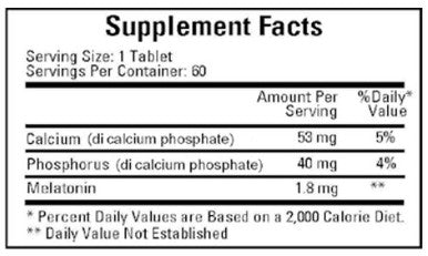 Cardiovascular Research Multiphasic Melatonin SR 1.8 60T