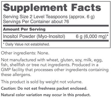 Protocol for Life Balance Myo-Inositol Powder 1lb.