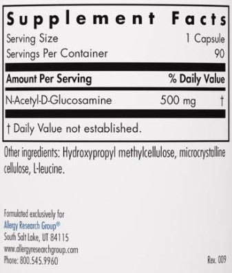 Allergy Research Group N-Acetyl Glucosamine 90c