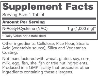 Protocol for Life Balance NAC (N-Acetly-L-Cysteine) 1,000mg 120t