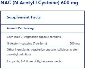 Pure Encapsulations NAC 600mg 360c