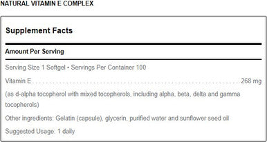 Douglas Laboratories Natural Vitamin E Complex 100c