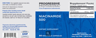 Progressive Labs Niacinamide 500mg 60c