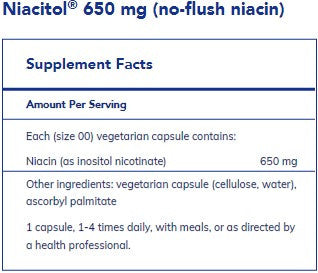 Pure Encapsulations Niacitol 650 mg 180c