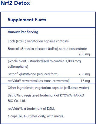 Pure Encapsulations Nrf2 Detox 60c