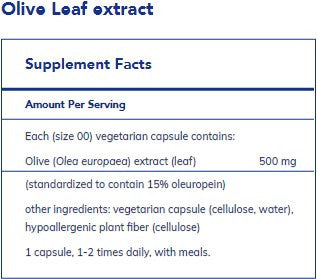 Pure Encapsulations Olive Leaf Extract 60c