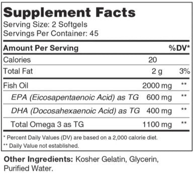 Advanced Nutrition by Zahler Omega 3 Platinum 90sg