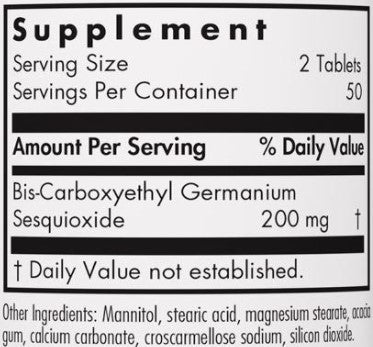 Allergy Research Group OrganoGermanium 100t