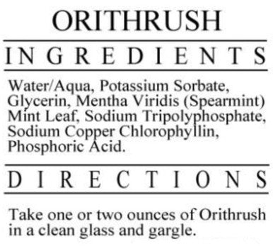 Ecological Formulas Orithrush-Gargle (1%w/mint) 8oz