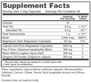 Protocol for Life Balance OrthoFlora Yeast Support 90c