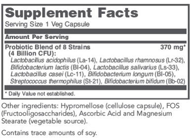 Protocol for Life Balance Ortho Dophilus (8 strains 4 Billion) 60vc