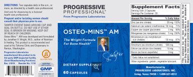 Progressive Labs Osteo-Mins AM 60c