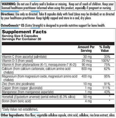 Nutra BioGenesis OsteoGenesis Extra Strength 240c