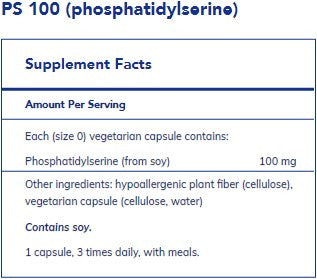 Pure Encapsulations PS 100-phosphatidylserine 120c